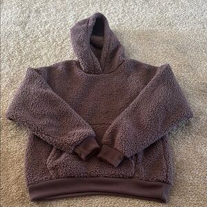Cozy Brown Sherpa Hoodie